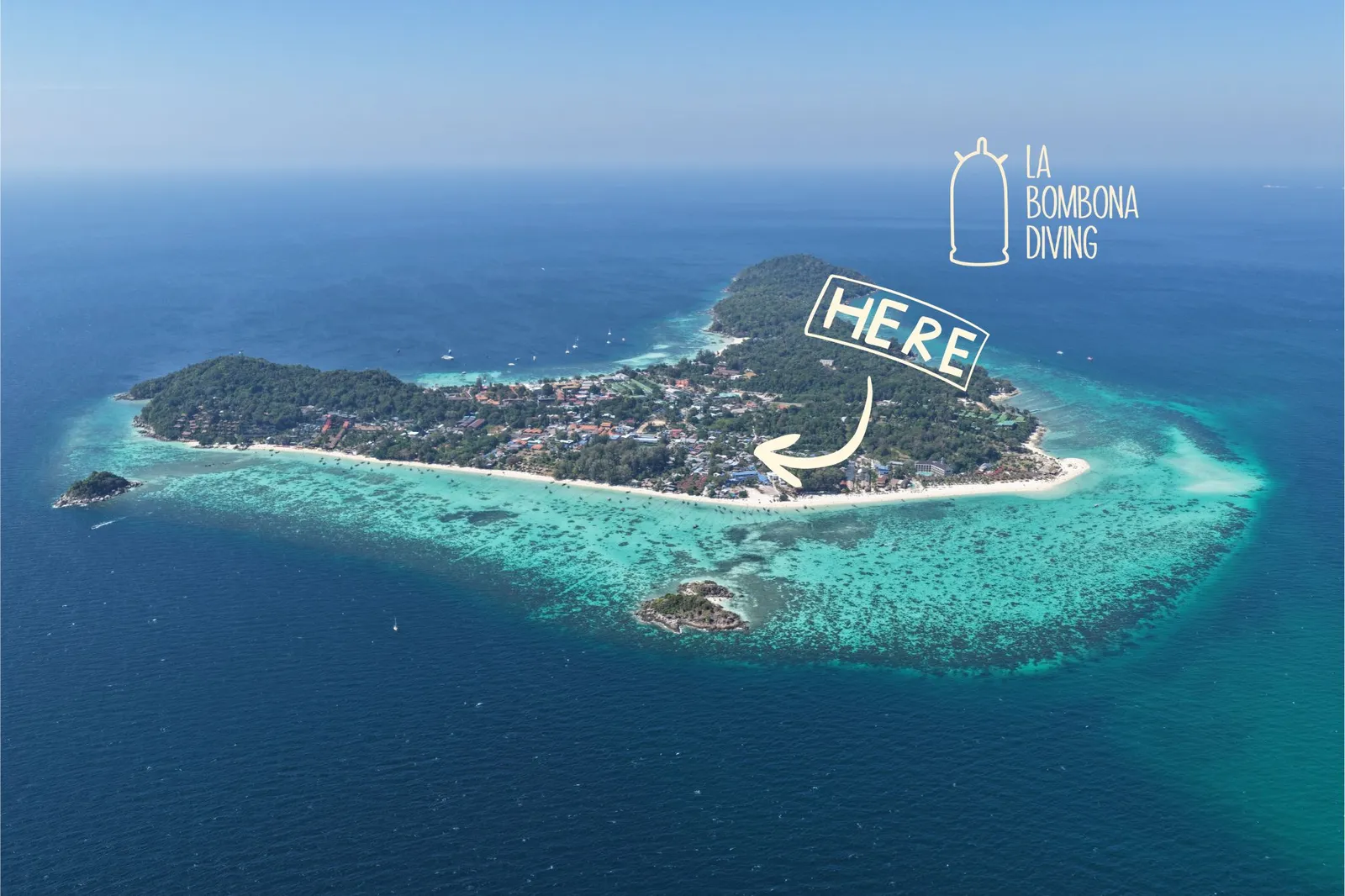 Aerial view of Koh Lipe